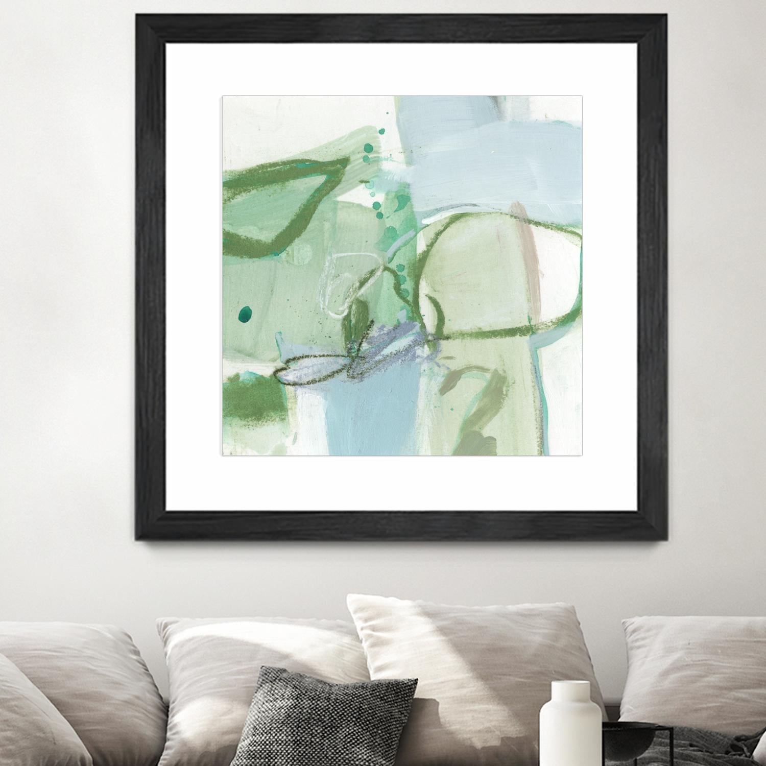 Olive I by Christina Long on GIANT ART - green abstract