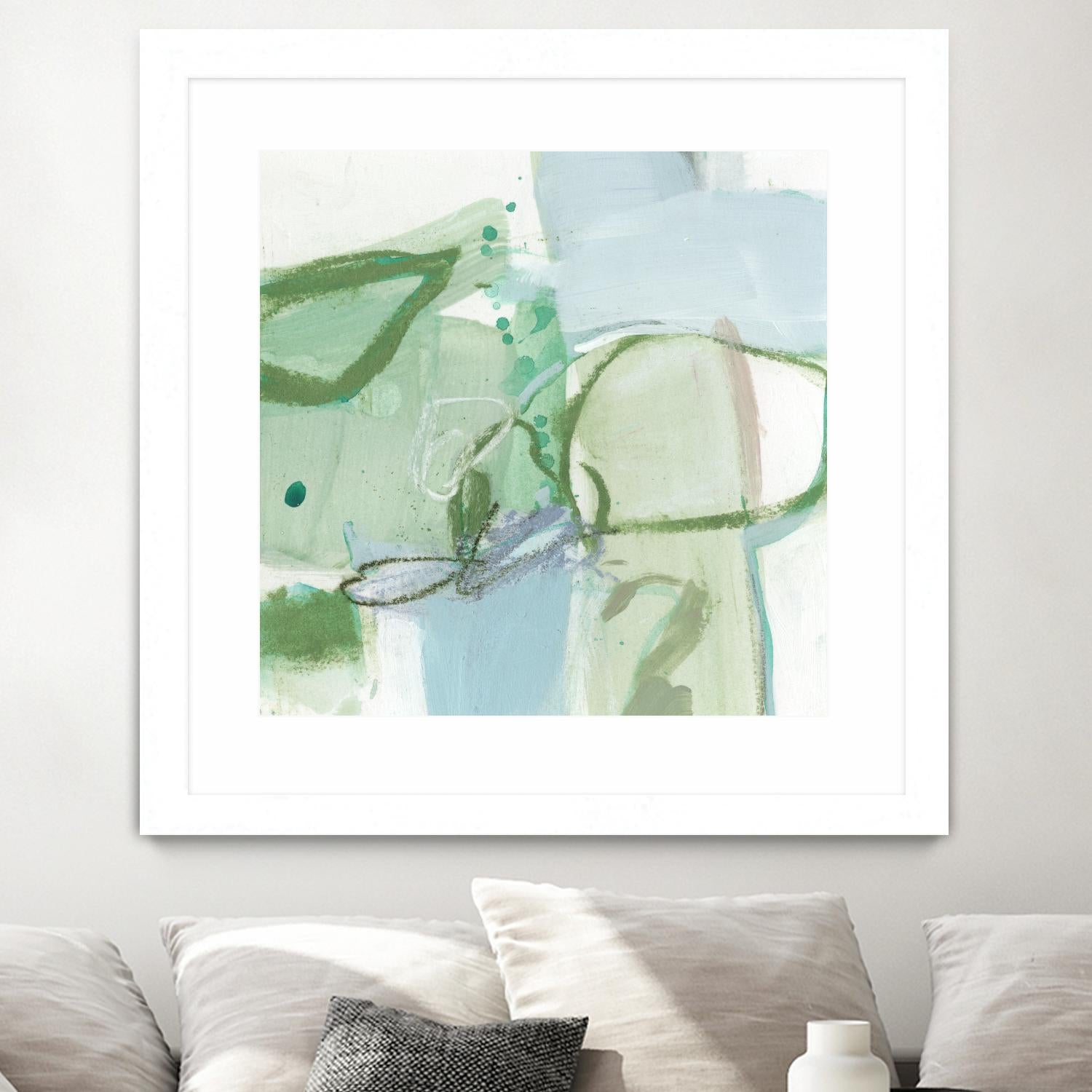 Olive I by Christina Long on GIANT ART - green abstract