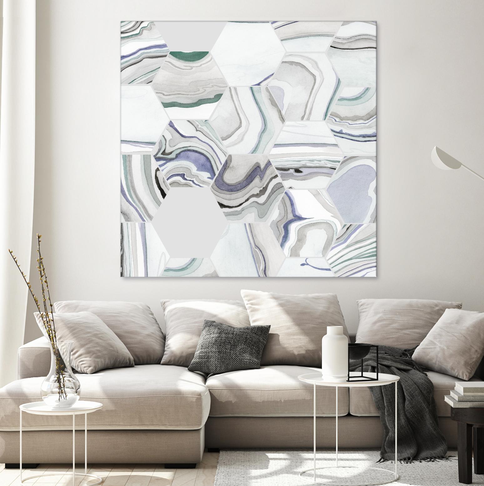 Tranquil Tide I by Grace Popp on GIANT ART - pink abstract