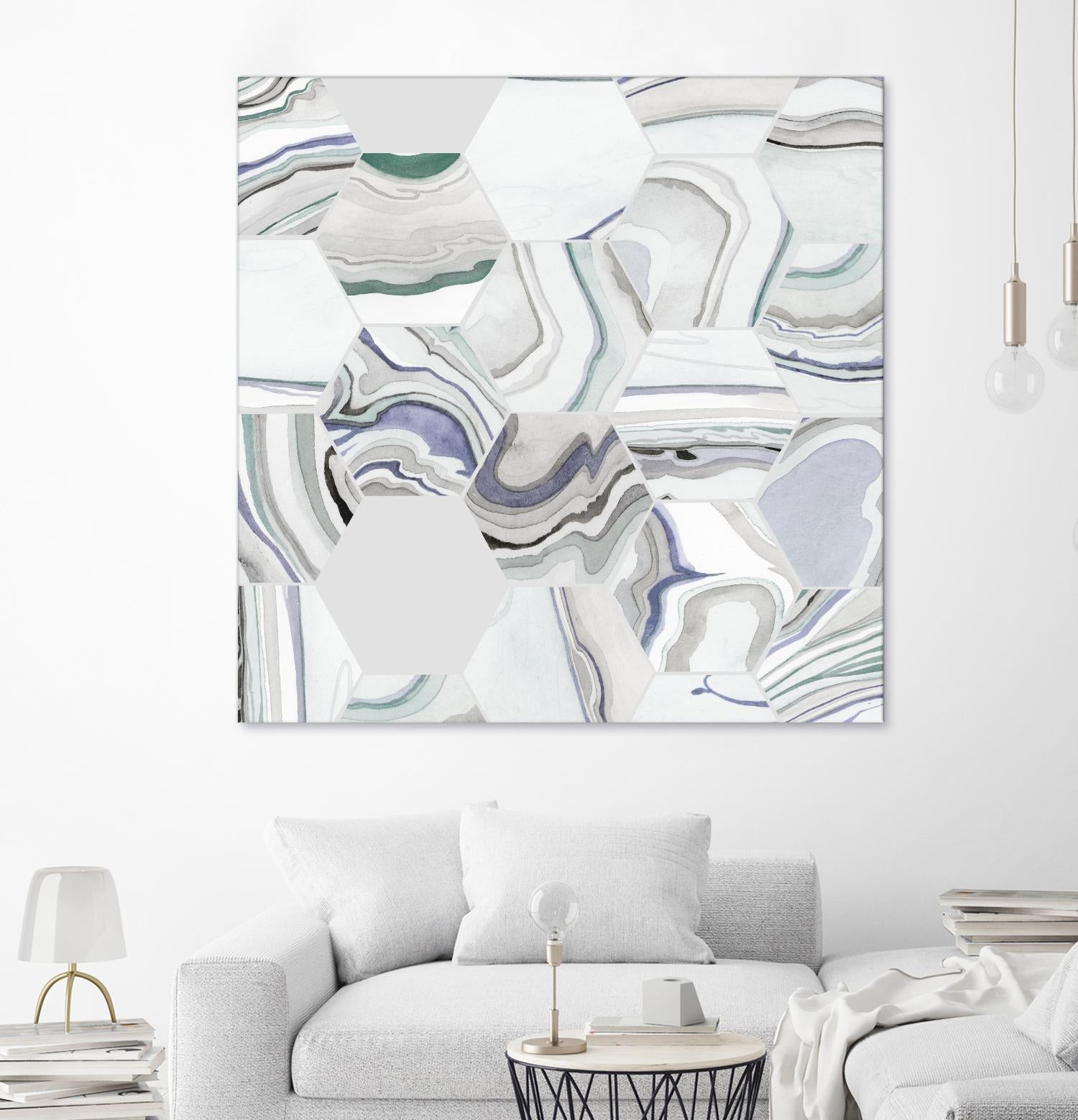Tranquil Tide I by Grace Popp on GIANT ART - pink abstract