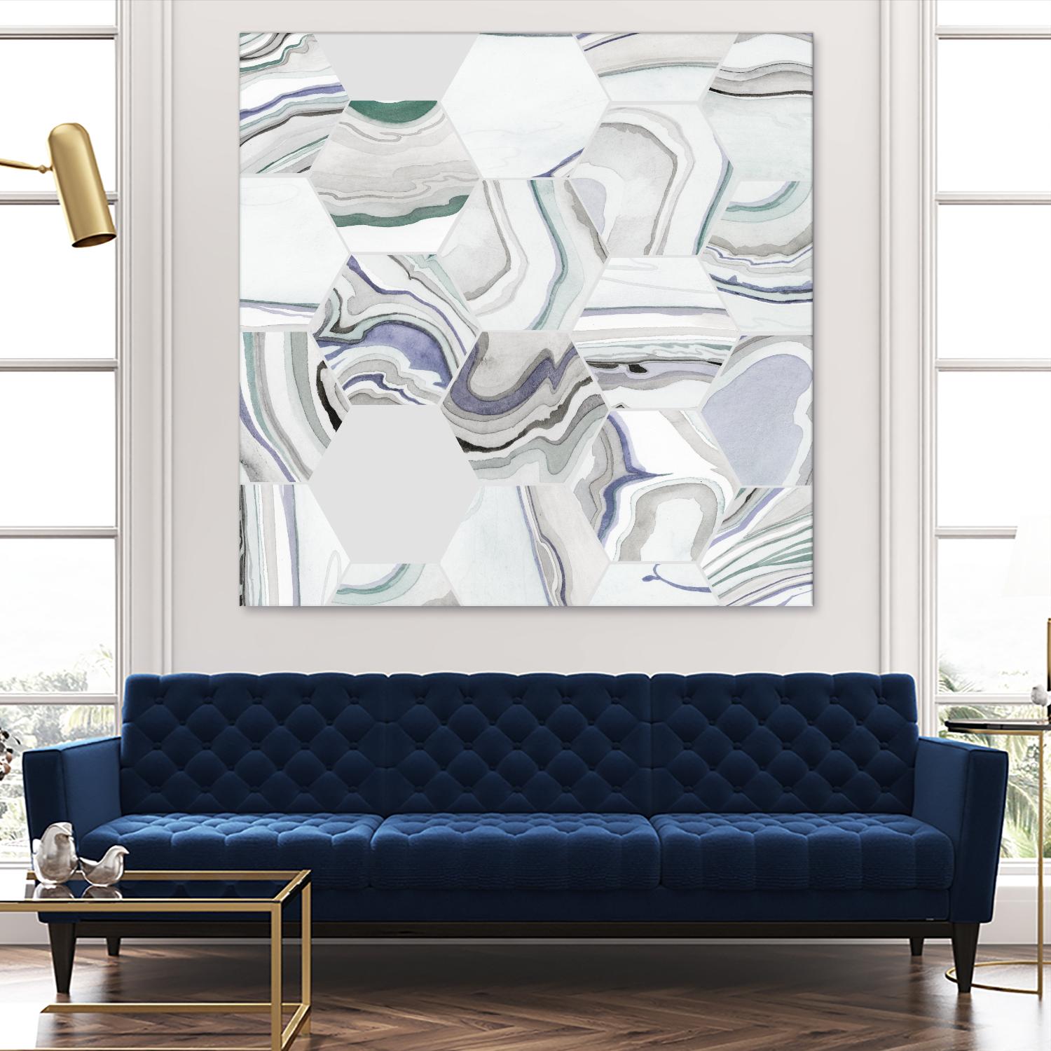 Tranquil Tide I by Grace Popp on GIANT ART - pink abstract