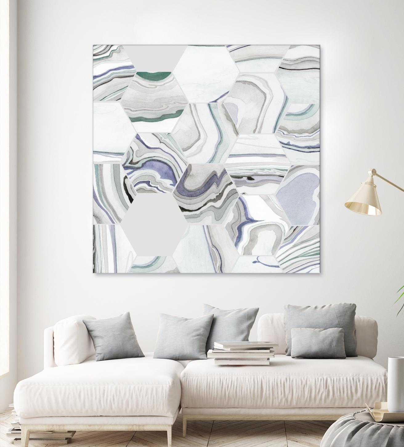 Tranquil Tide I by Grace Popp on GIANT ART - pink abstract