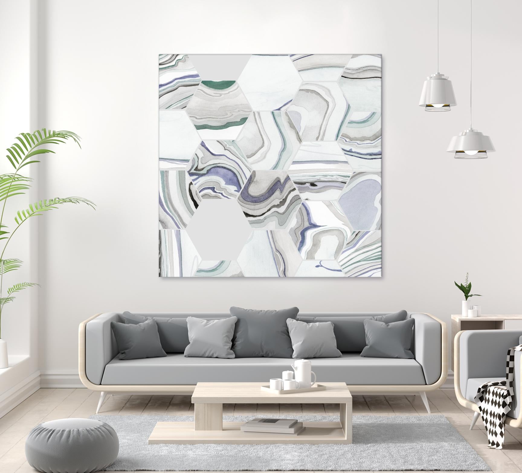 Tranquil Tide I by Grace Popp on GIANT ART - pink abstract