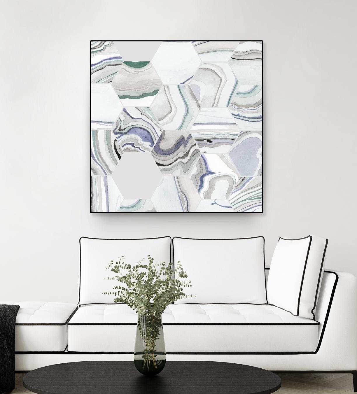 Tranquil Tide I by Grace Popp on GIANT ART - pink abstract