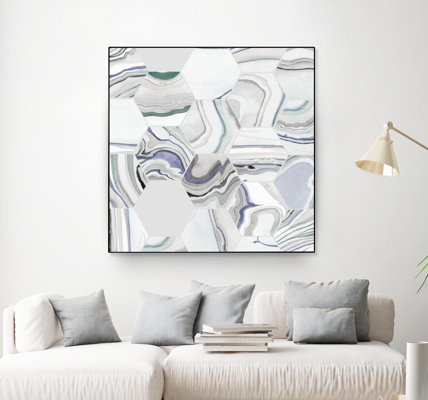 Tranquil Tide I by Grace Popp on GIANT ART - pink abstract