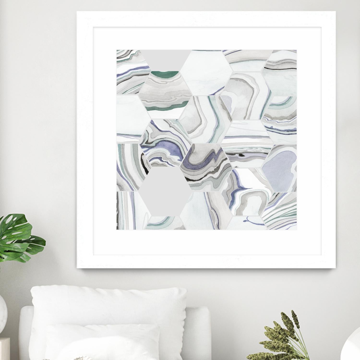 Tranquil Tide I by Grace Popp on GIANT ART - pink abstract
