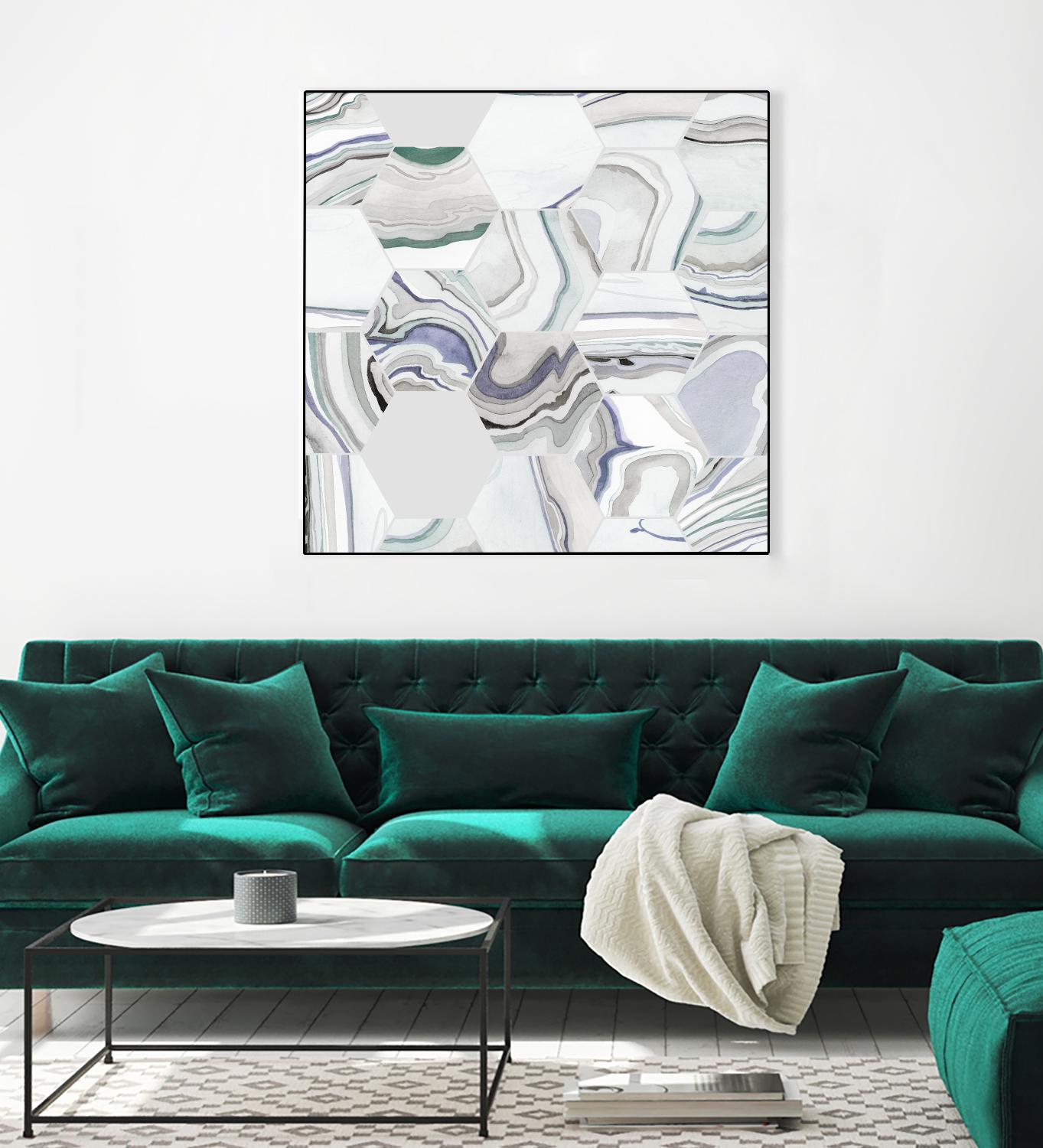 Tranquil Tide I by Grace Popp on GIANT ART - pink abstract