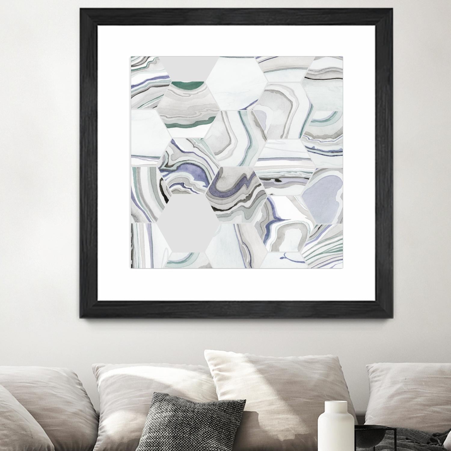 Tranquil Tide I by Grace Popp on GIANT ART - pink abstract