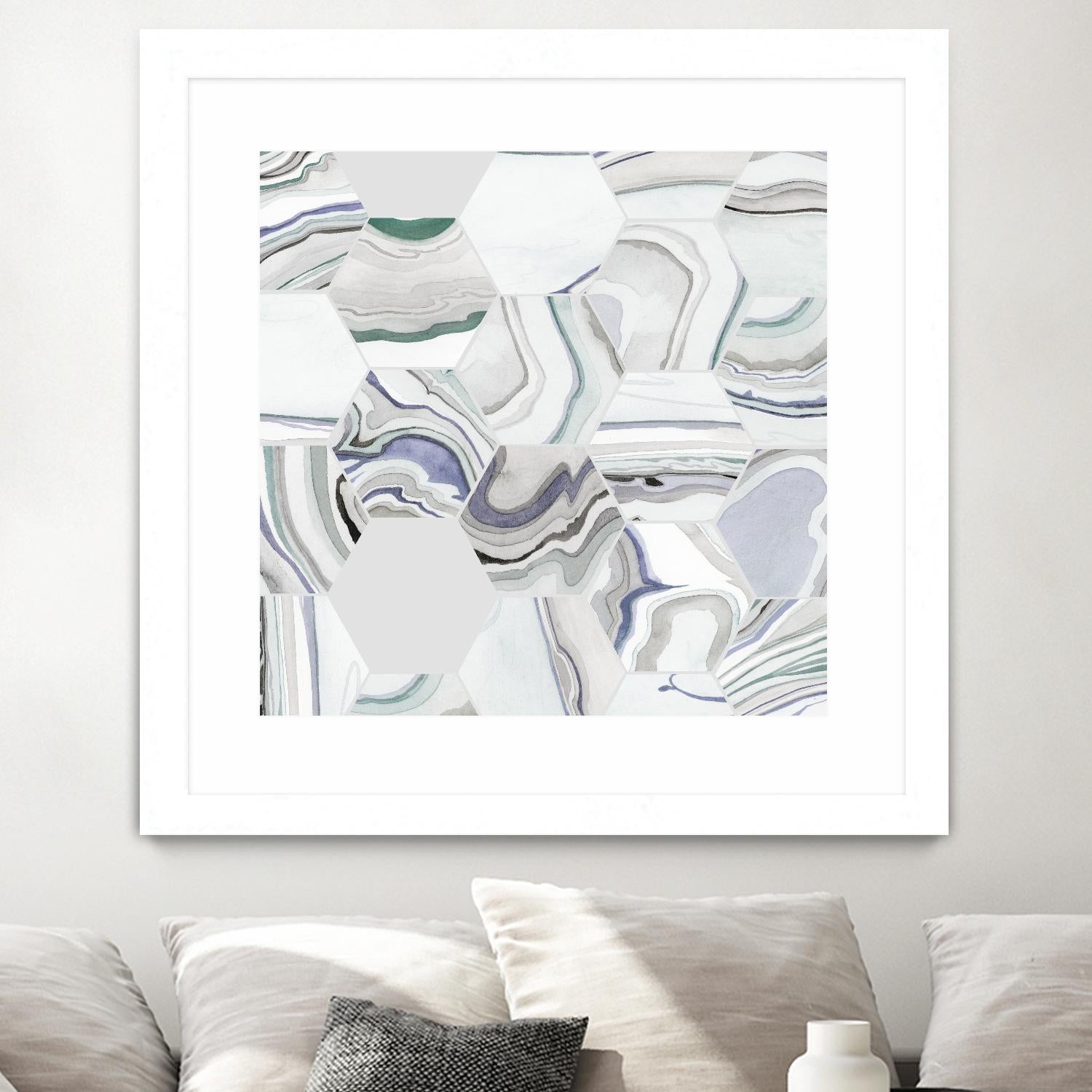 Tranquil Tide I by Grace Popp on GIANT ART - pink abstract