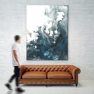 Indigo Tempest I by June Erica Vess on GIANT ART - green abstract