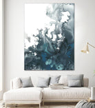 Indigo Tempest I by June Erica Vess on GIANT ART - green abstract