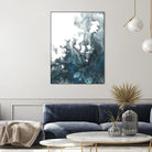 Indigo Tempest I by June Erica Vess on GIANT ART - green abstract