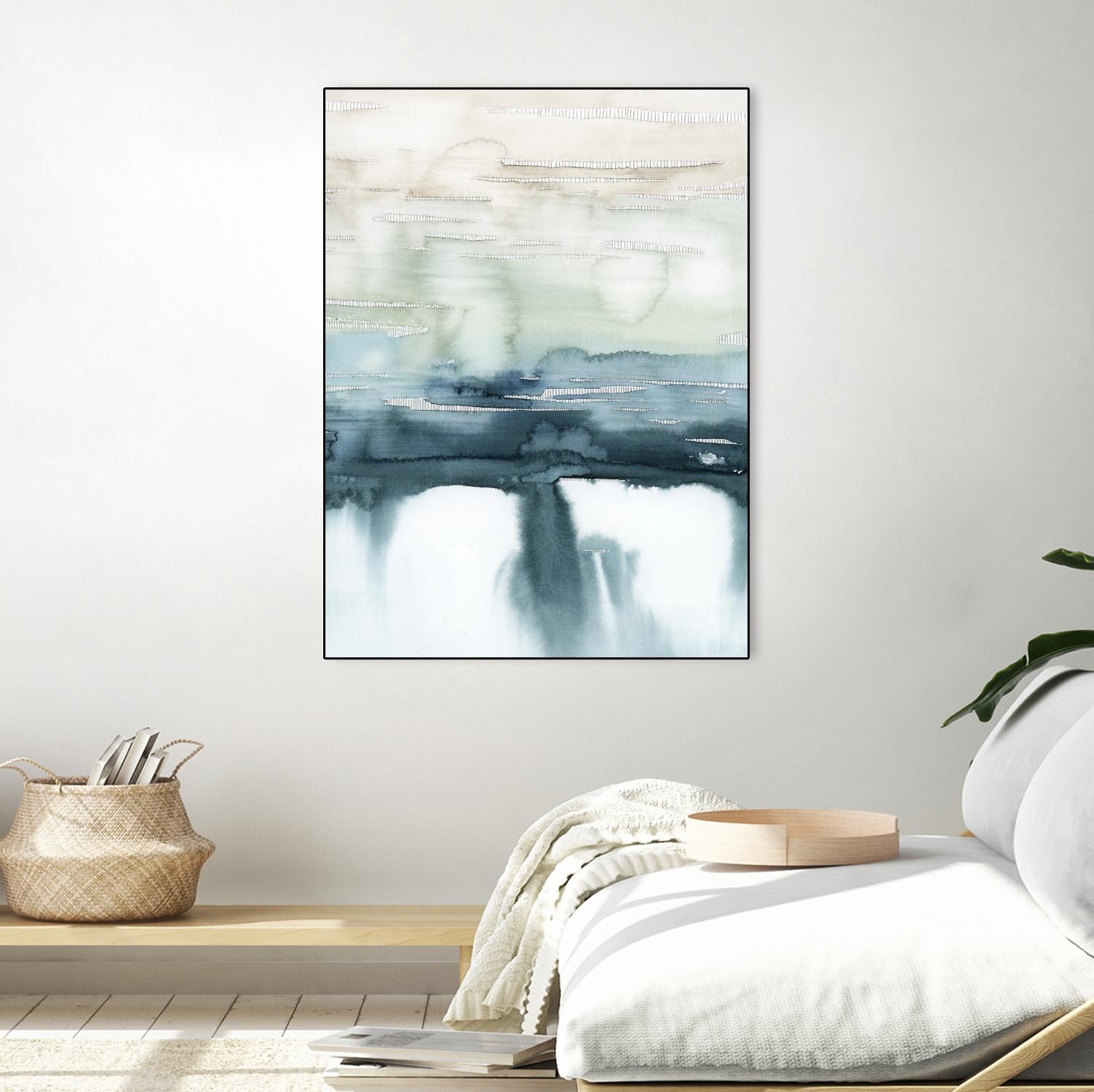 Organic Cascade II by Grace Popp on GIANT ART - blue abstract