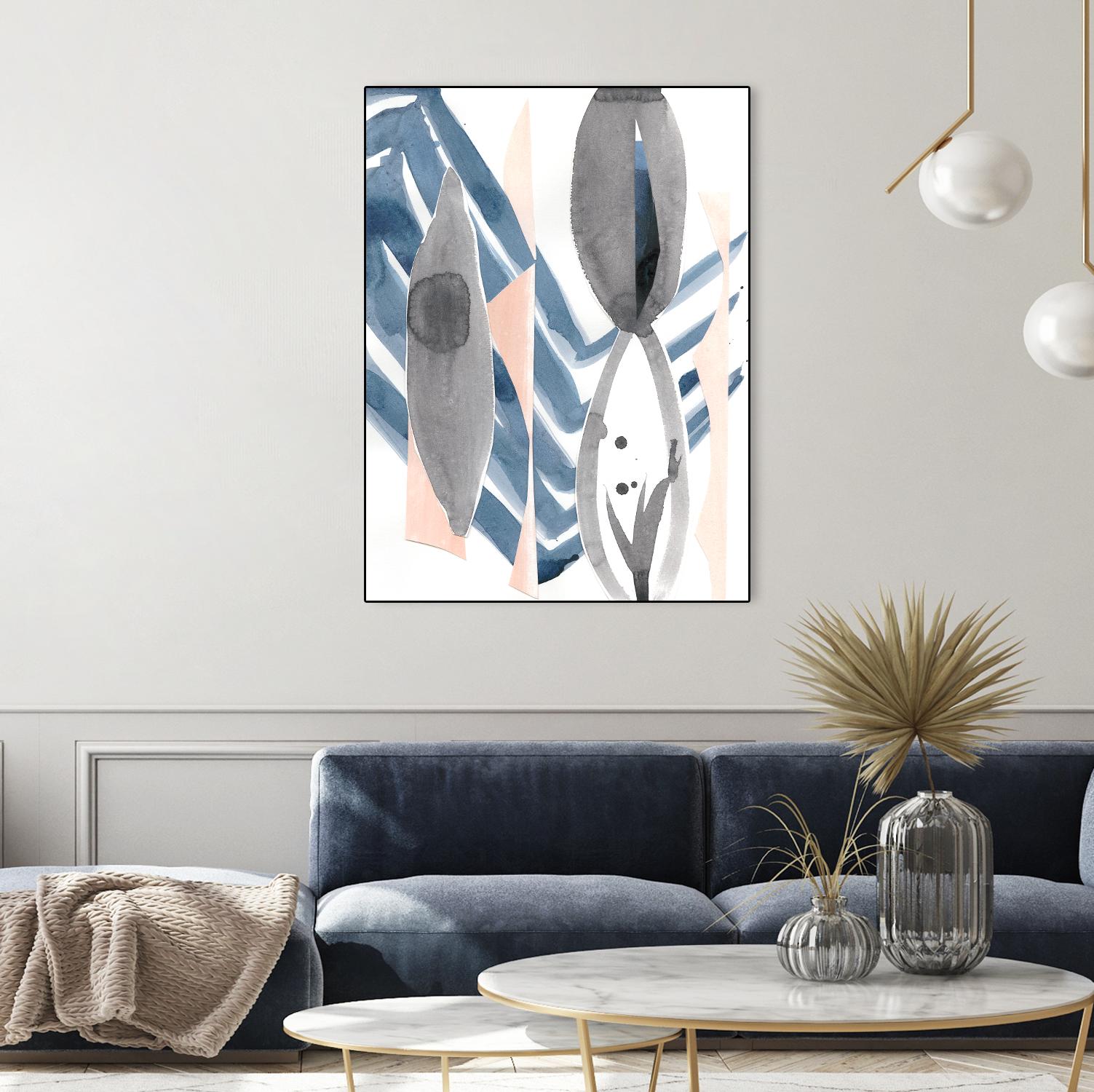 Oceana I by Ren�e W. Stramel on GIANT ART - blue abstract