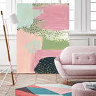 Cheeky I by Melissa Wang on GIANT ART - pink abstract