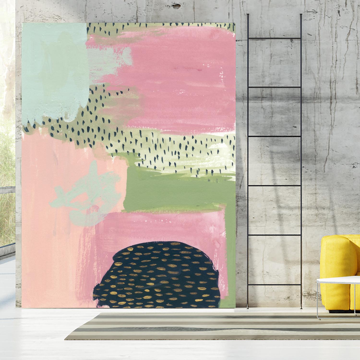 Cheeky I by Melissa Wang on GIANT ART - pink abstract