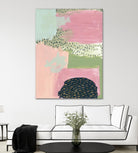 Cheeky I by Melissa Wang on GIANT ART - pink abstract
