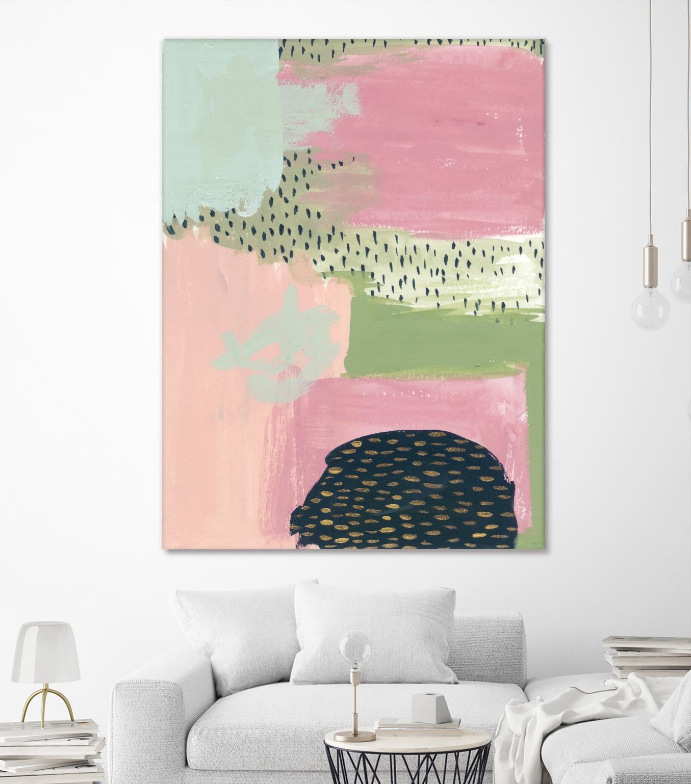 Cheeky I by Melissa Wang on GIANT ART - pink abstract