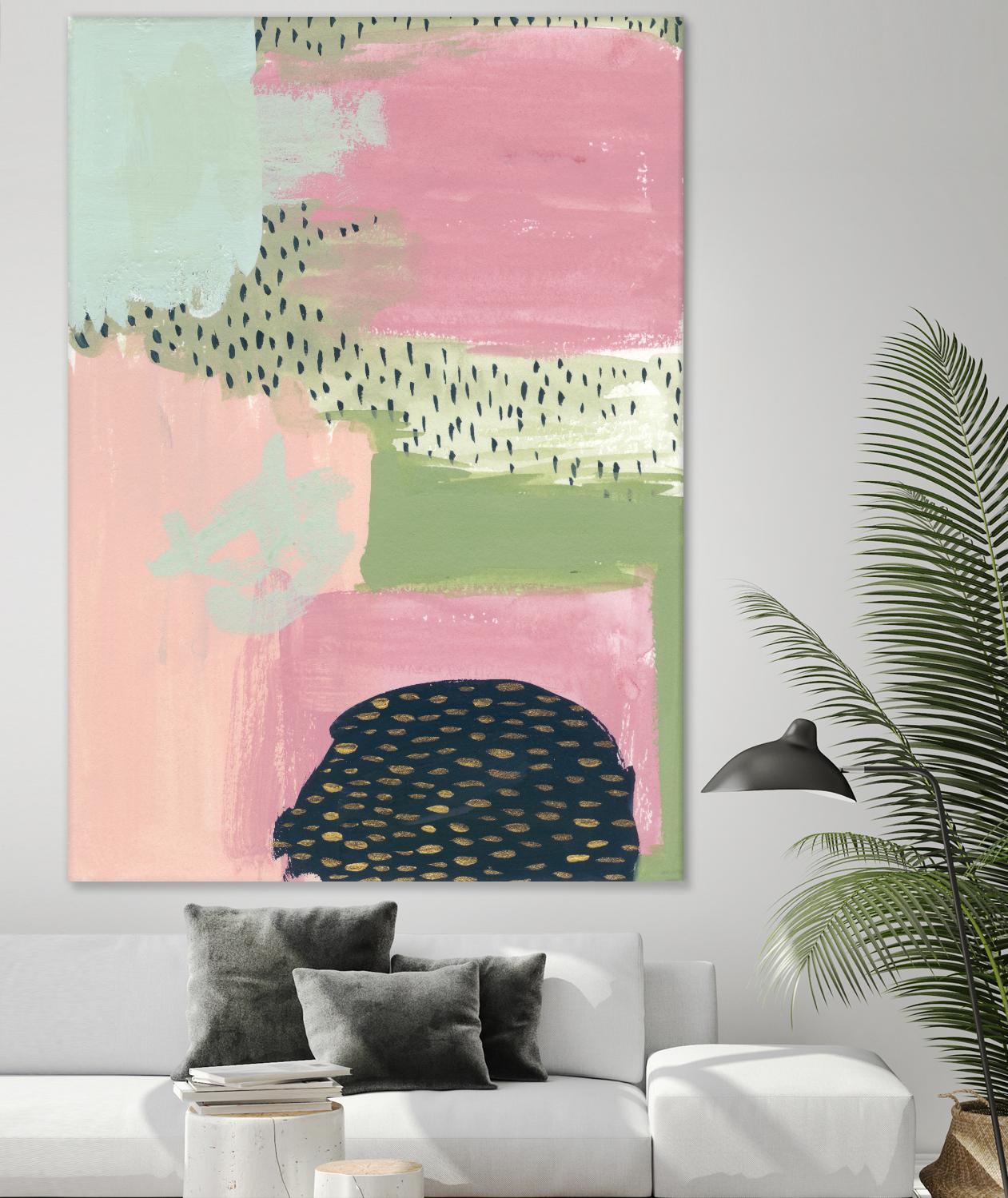 Cheeky I by Melissa Wang on GIANT ART - pink abstract