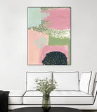 Cheeky I by Melissa Wang on GIANT ART - pink abstract
