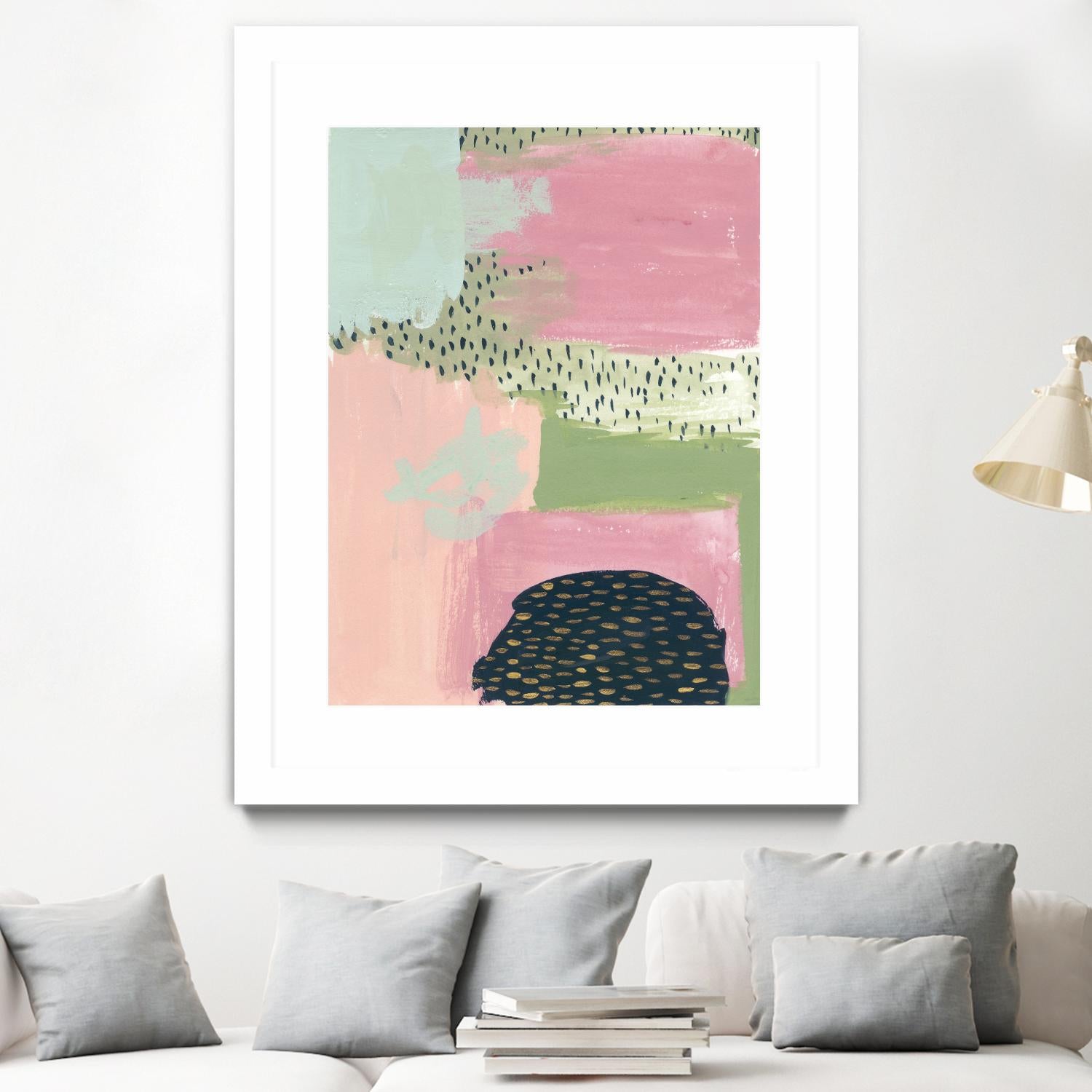 Cheeky I by Melissa Wang on GIANT ART - pink abstract