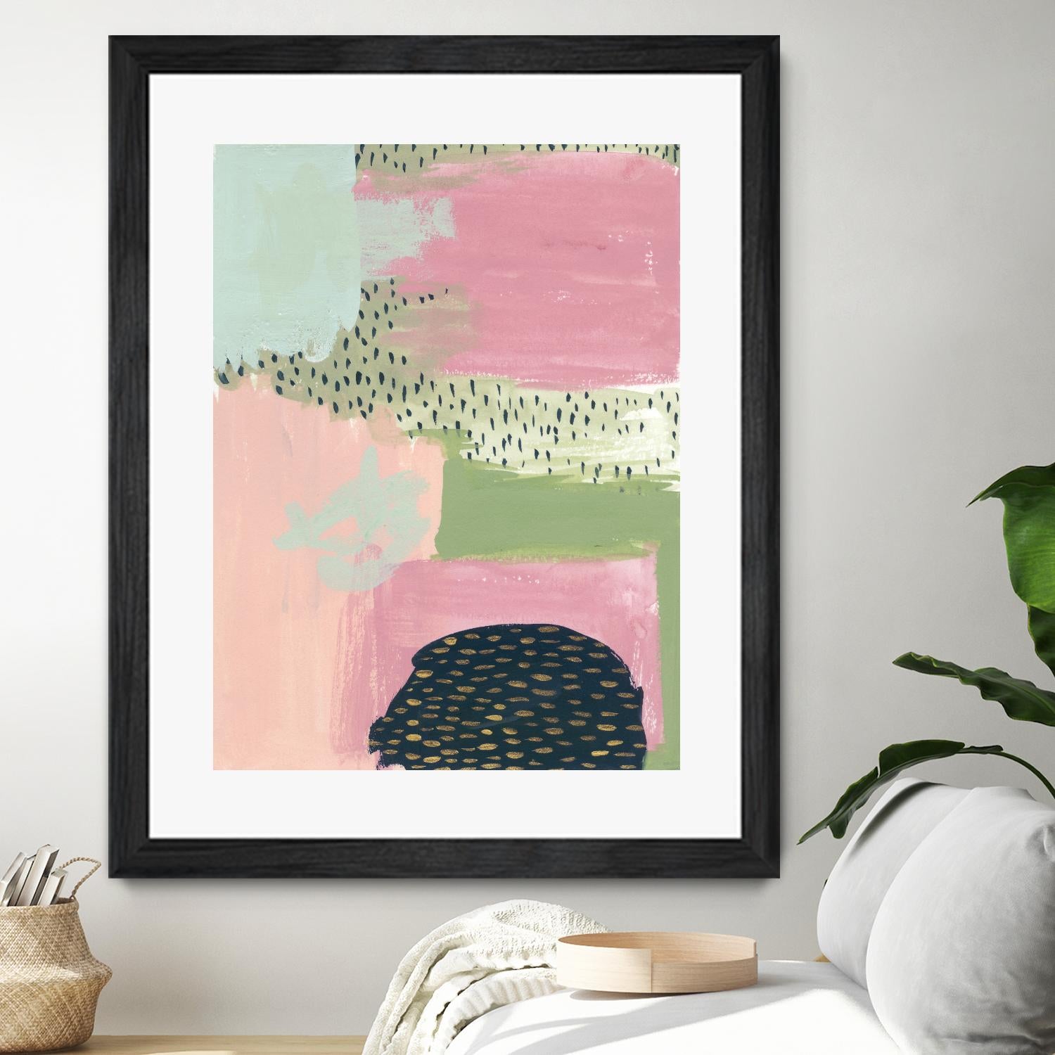 Cheeky I by Melissa Wang on GIANT ART - pink abstract