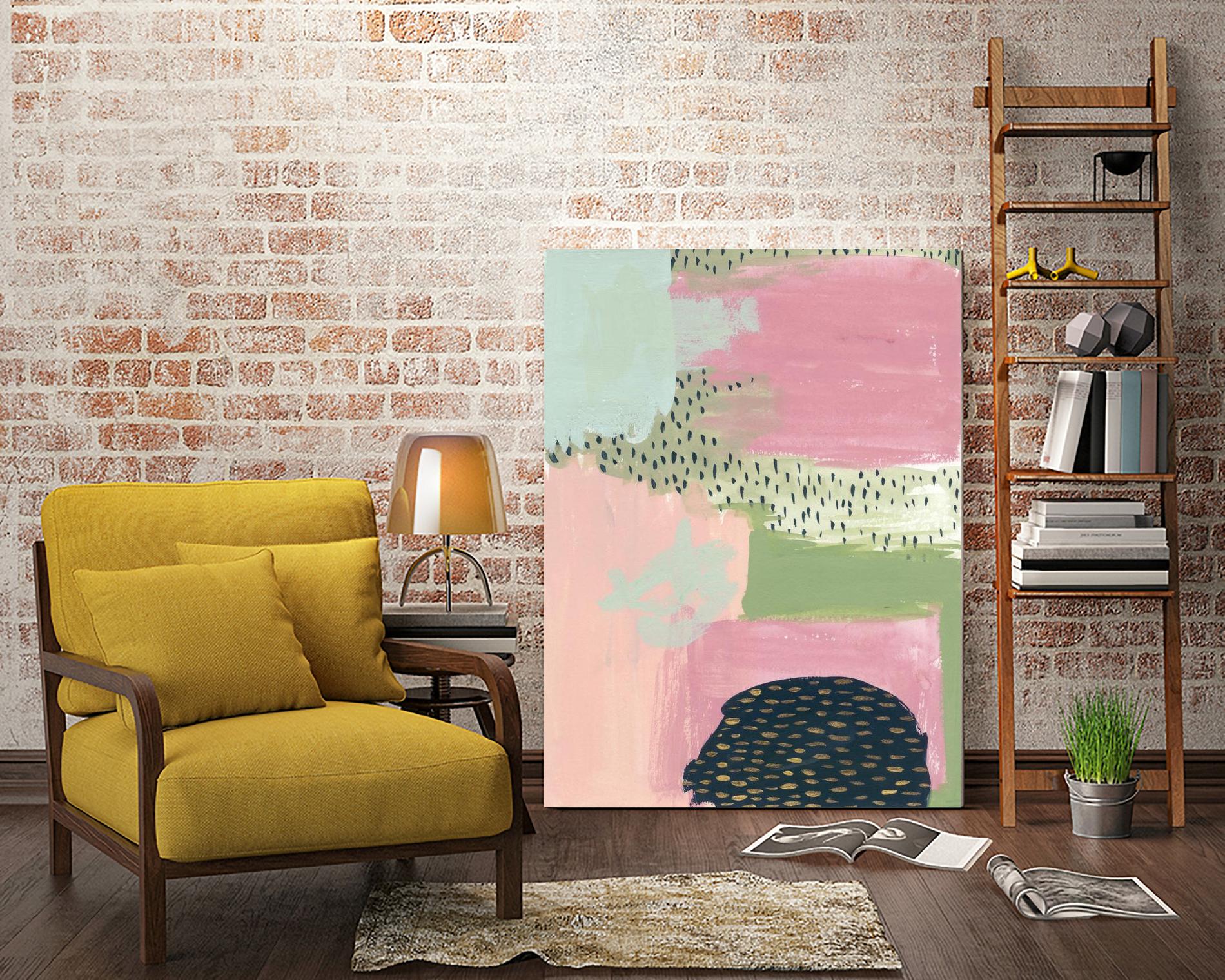 Cheeky I by Melissa Wang on GIANT ART - pink abstract