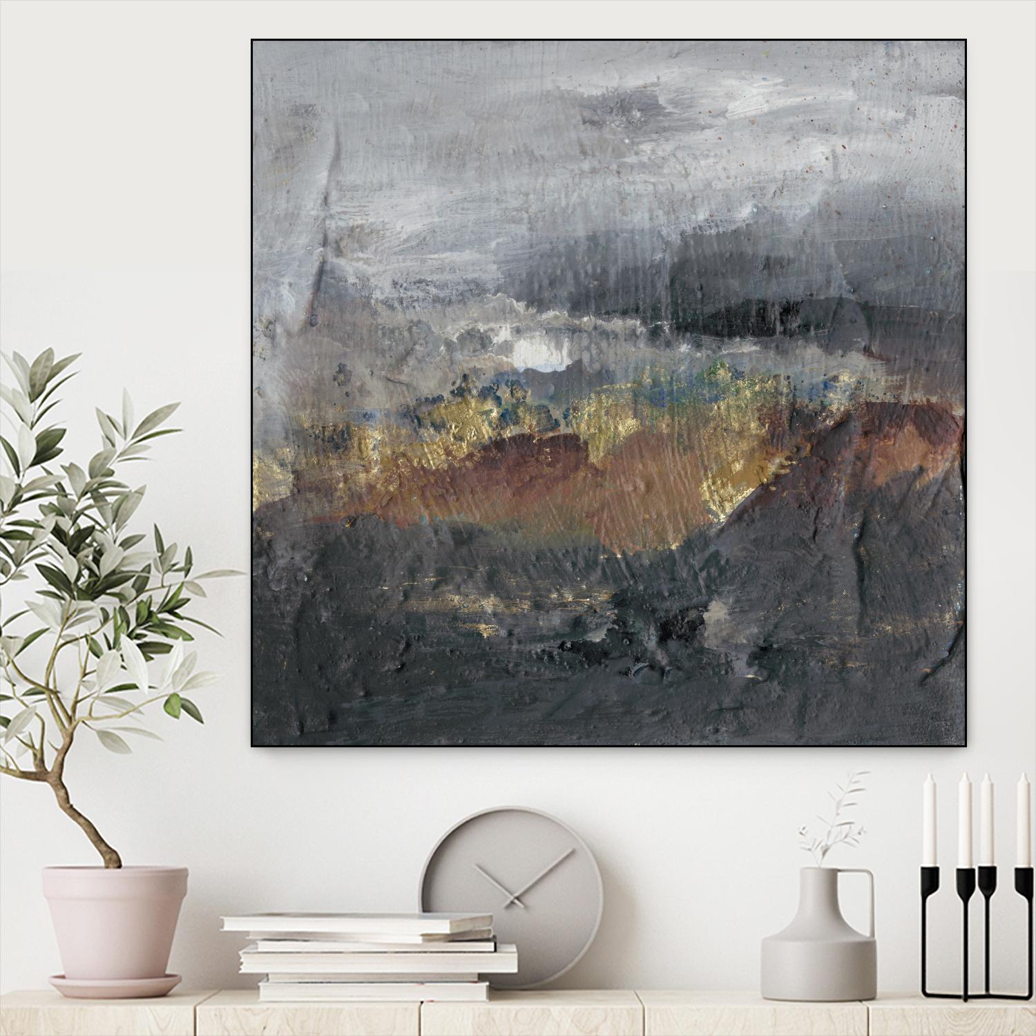 Mountains in the Mist I by Joyce Combs on GIANT ART - abstract
