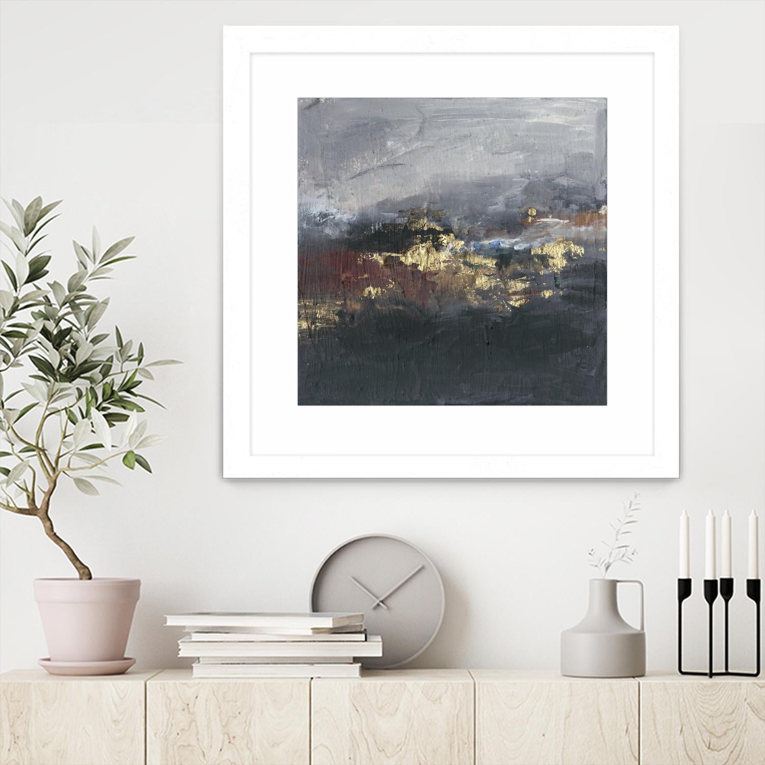 Mountains in the Mist II by Joyce Combs on GIANT ART - abstract