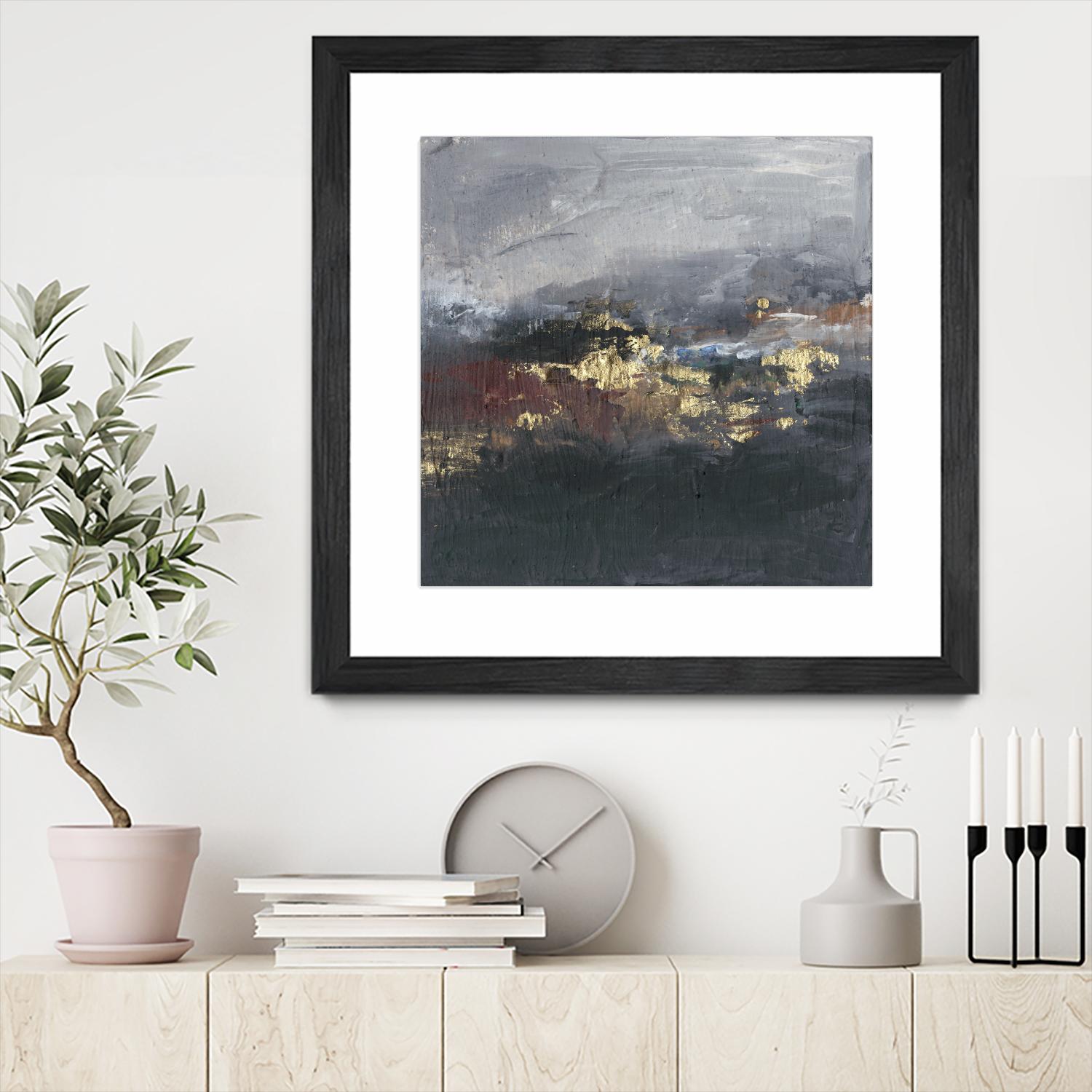 Mountains in the Mist II by Joyce Combs on GIANT ART - abstract