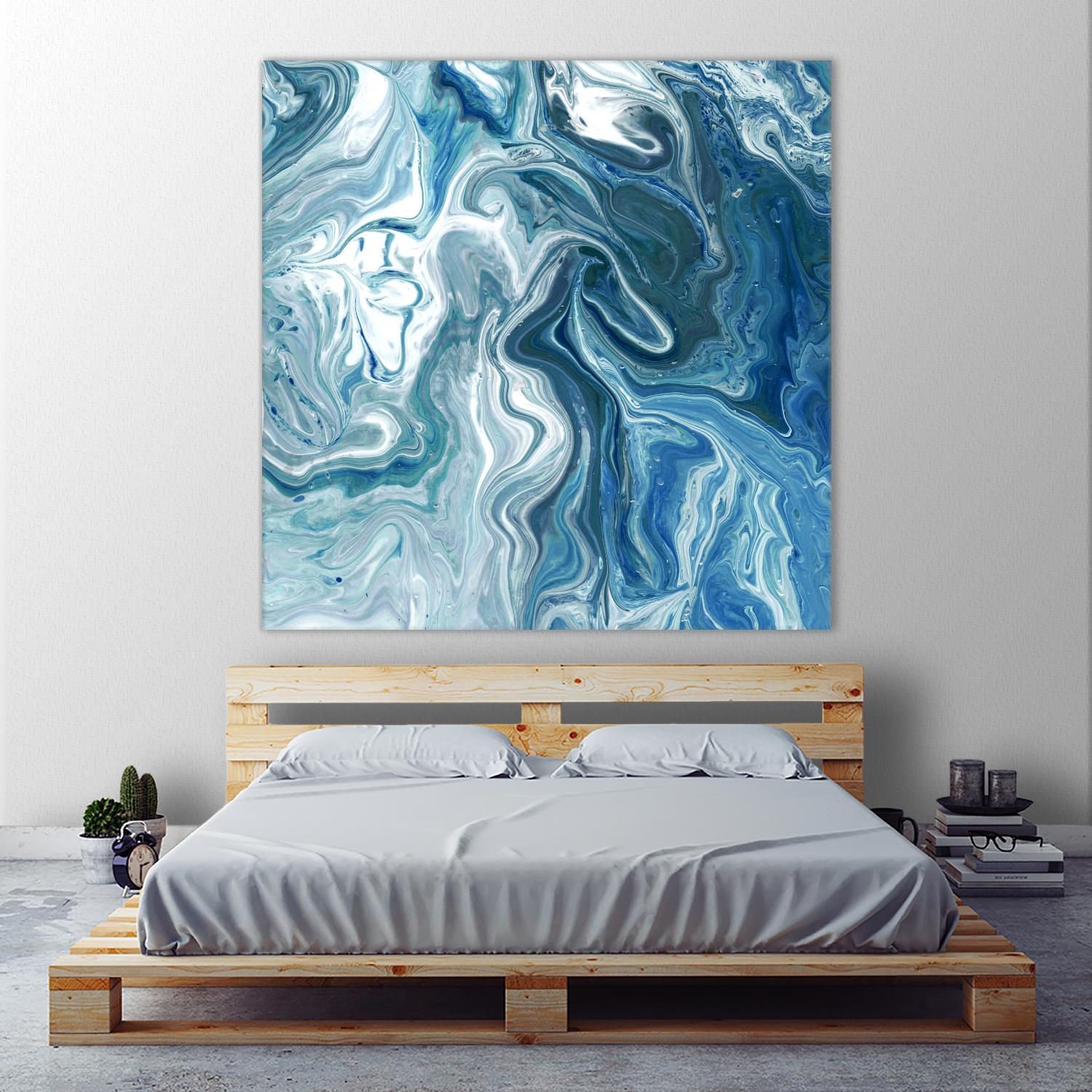 Indigo Minerals II by Jarman Fagalde on GIANT ART - blue abstract