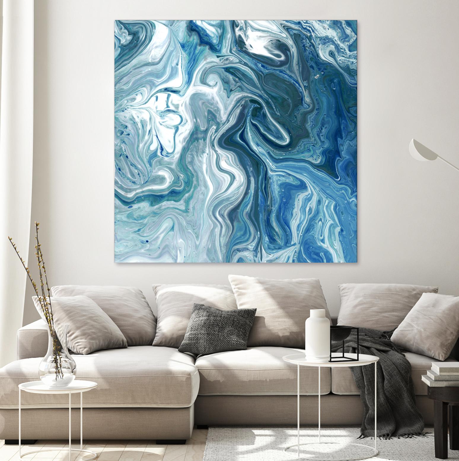 Indigo Minerals II by Jarman Fagalde on GIANT ART - blue abstract