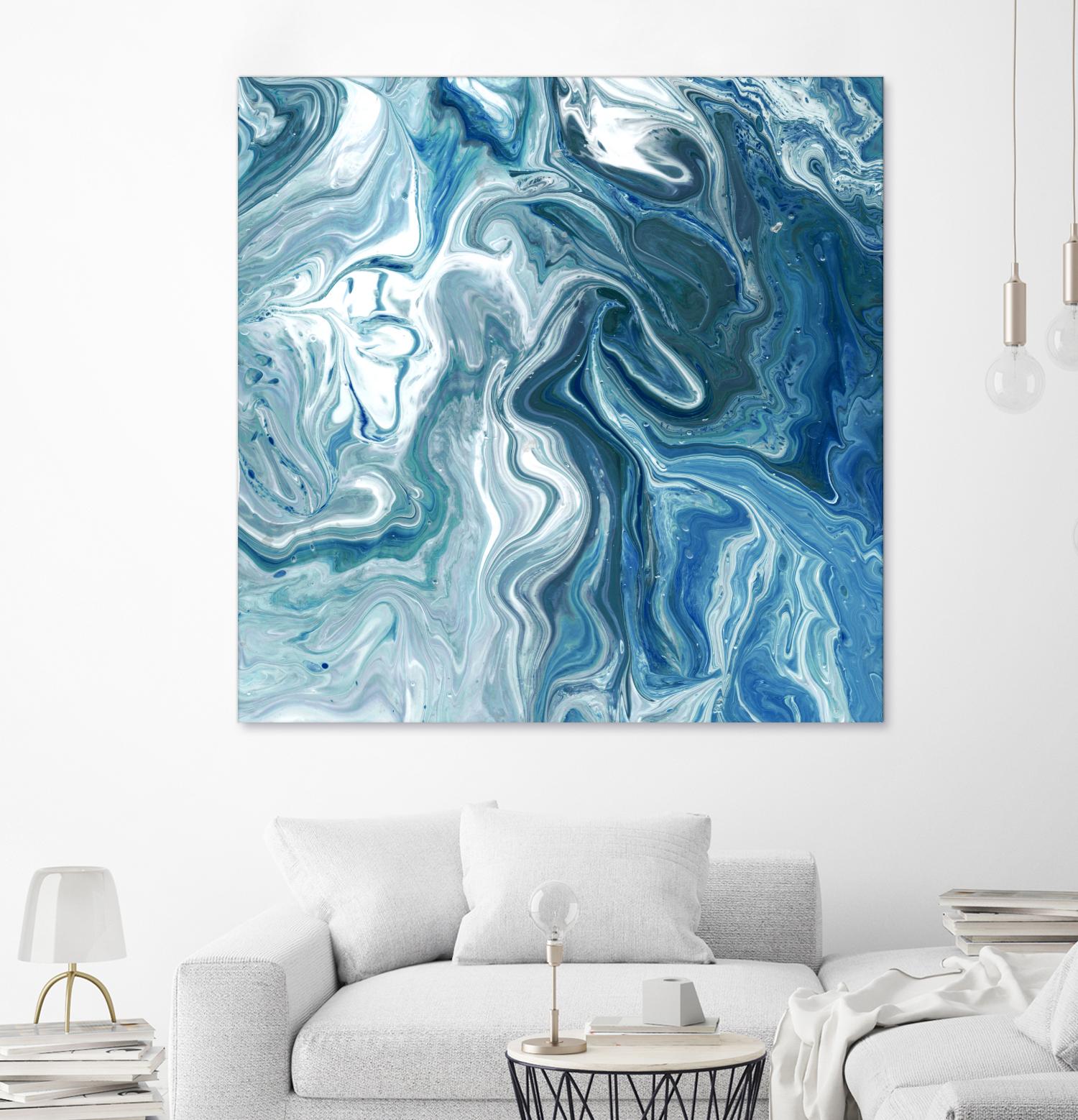 Indigo Minerals II by Jarman Fagalde on GIANT ART - blue abstract