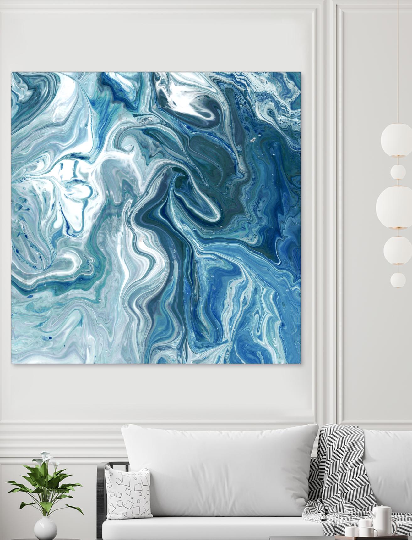 Indigo Minerals II by Jarman Fagalde on GIANT ART - blue abstract