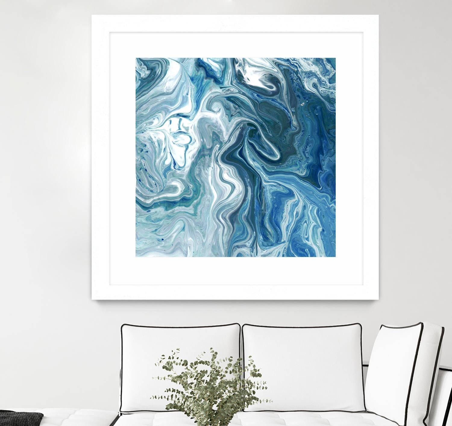 Indigo Minerals II by Jarman Fagalde on GIANT ART - blue abstract