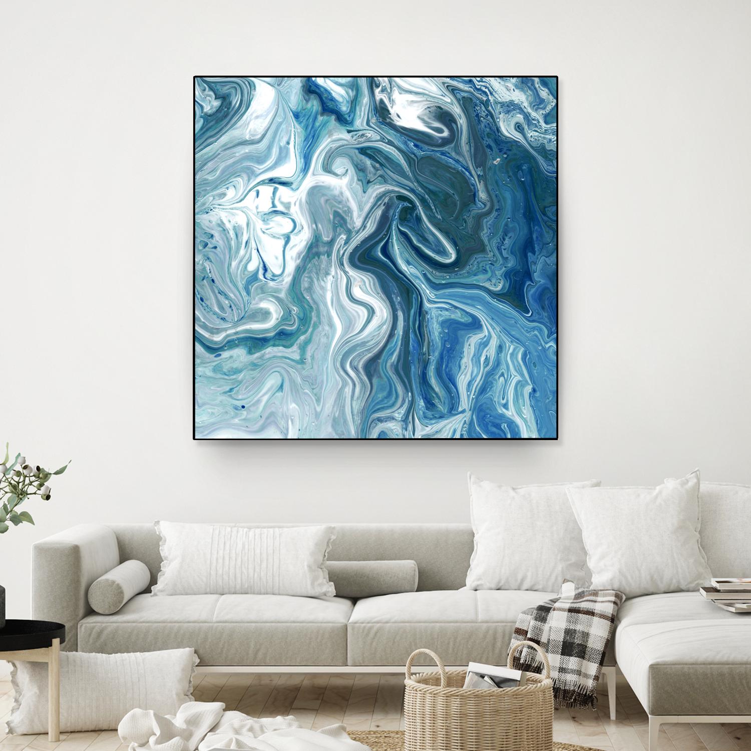 Indigo Minerals II by Jarman Fagalde on GIANT ART - blue abstract