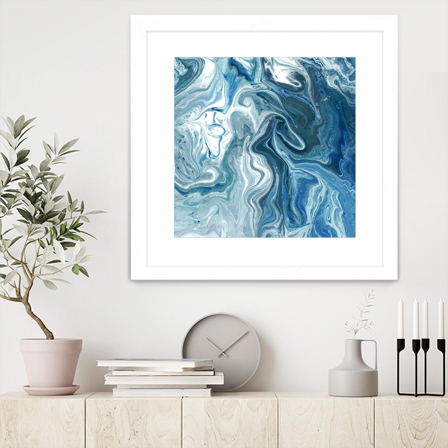 Indigo Minerals II by Jarman Fagalde on GIANT ART - blue abstract