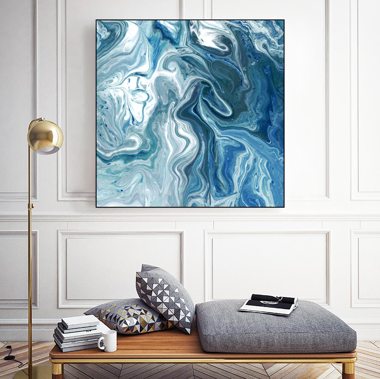 Indigo Minerals II by Jarman Fagalde on GIANT ART - blue abstract