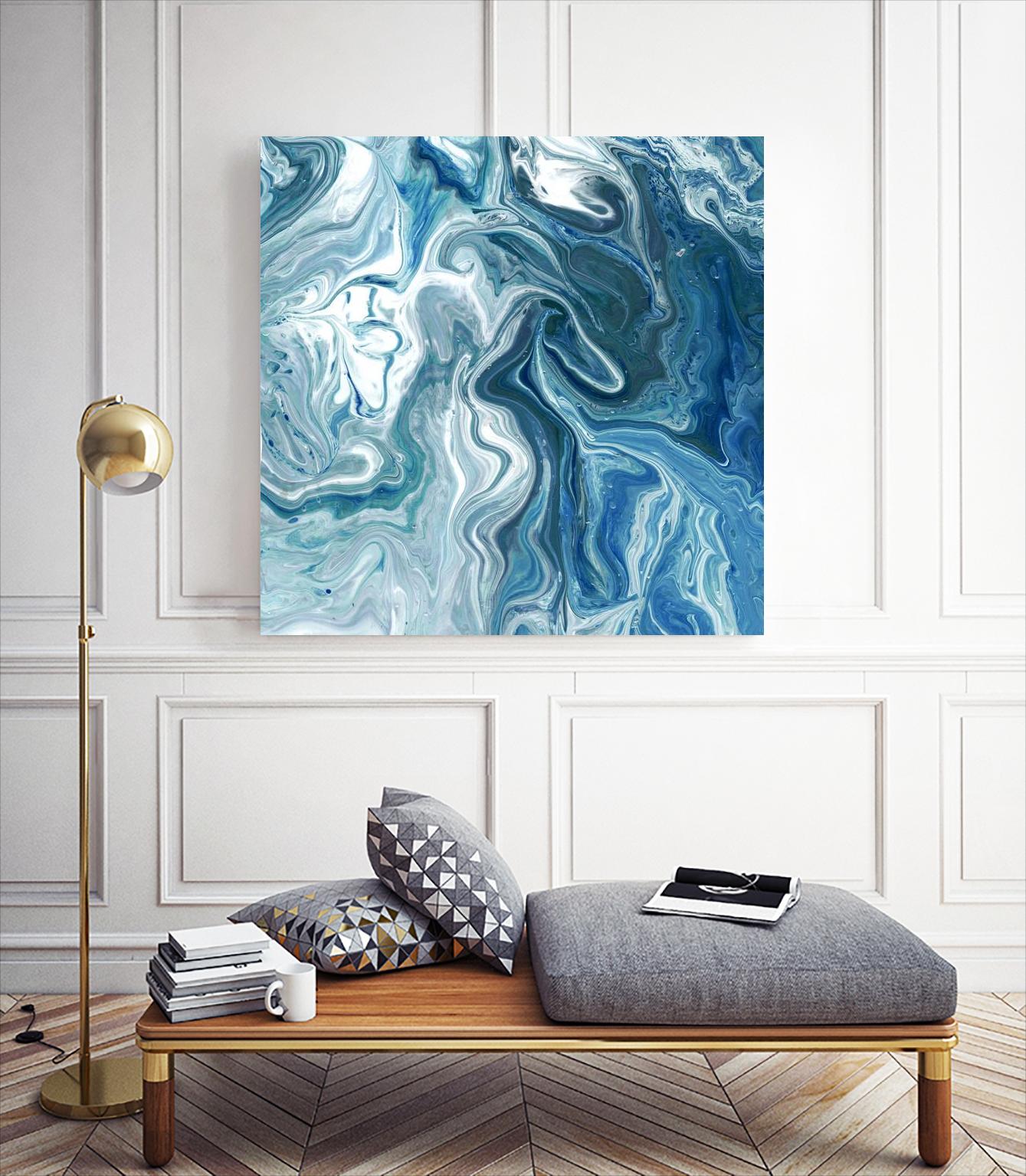 Indigo Minerals II by Jarman Fagalde on GIANT ART - blue abstract