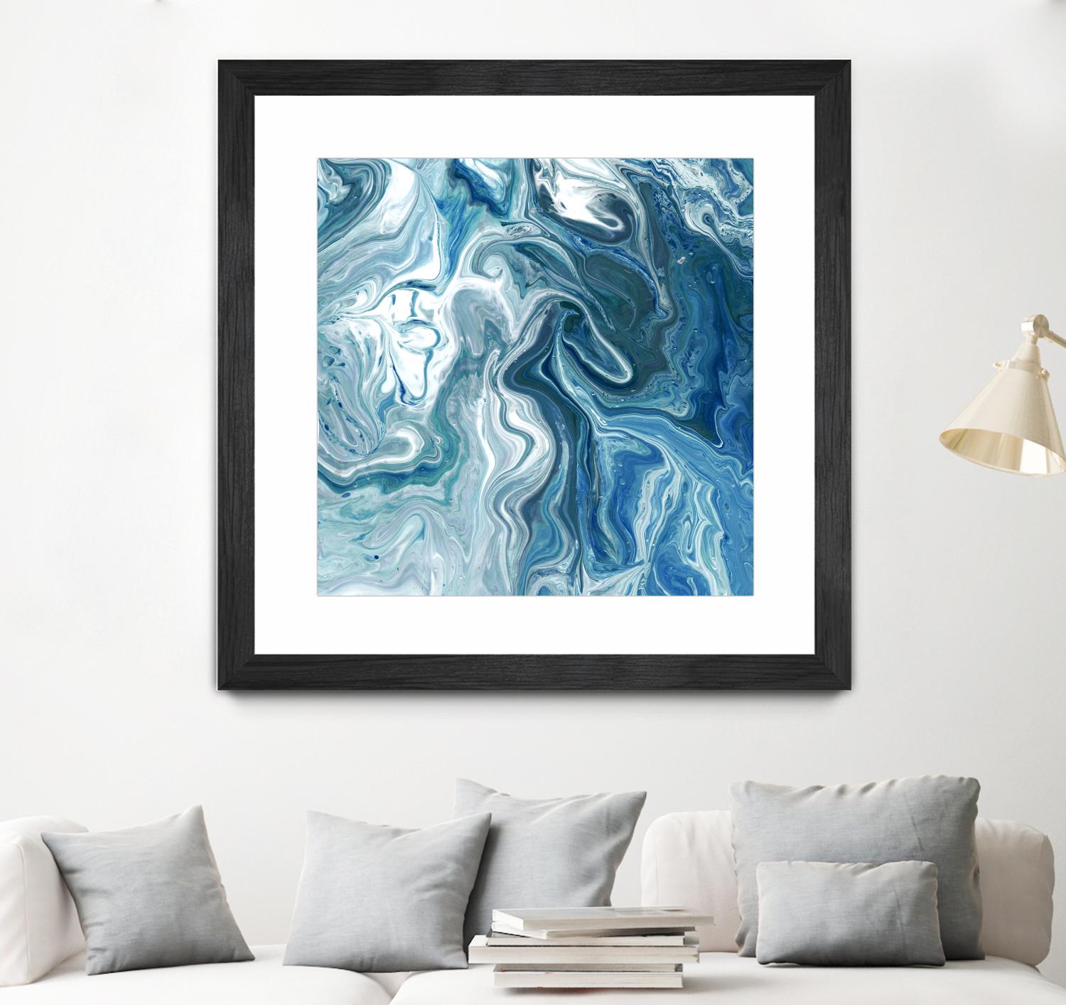 Indigo Minerals II by Jarman Fagalde on GIANT ART - blue abstract