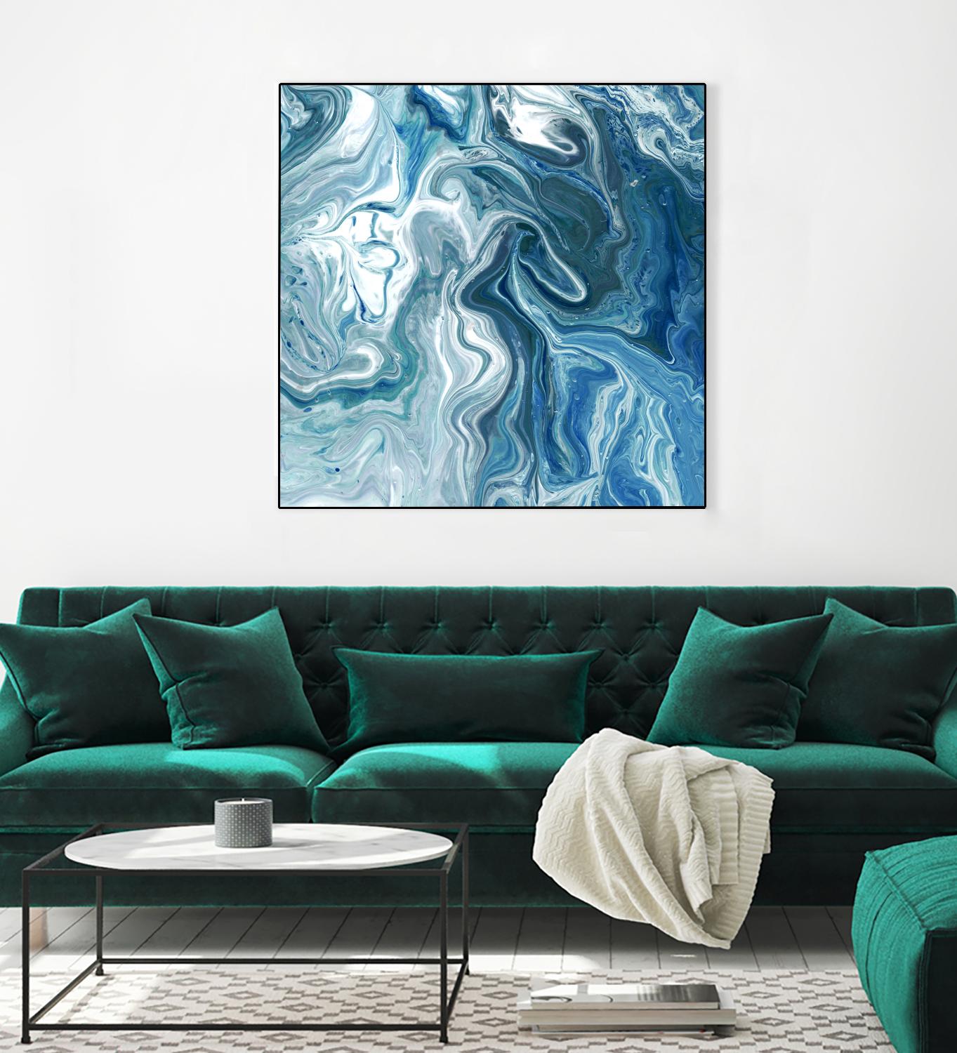 Indigo Minerals II by Jarman Fagalde on GIANT ART - blue abstract