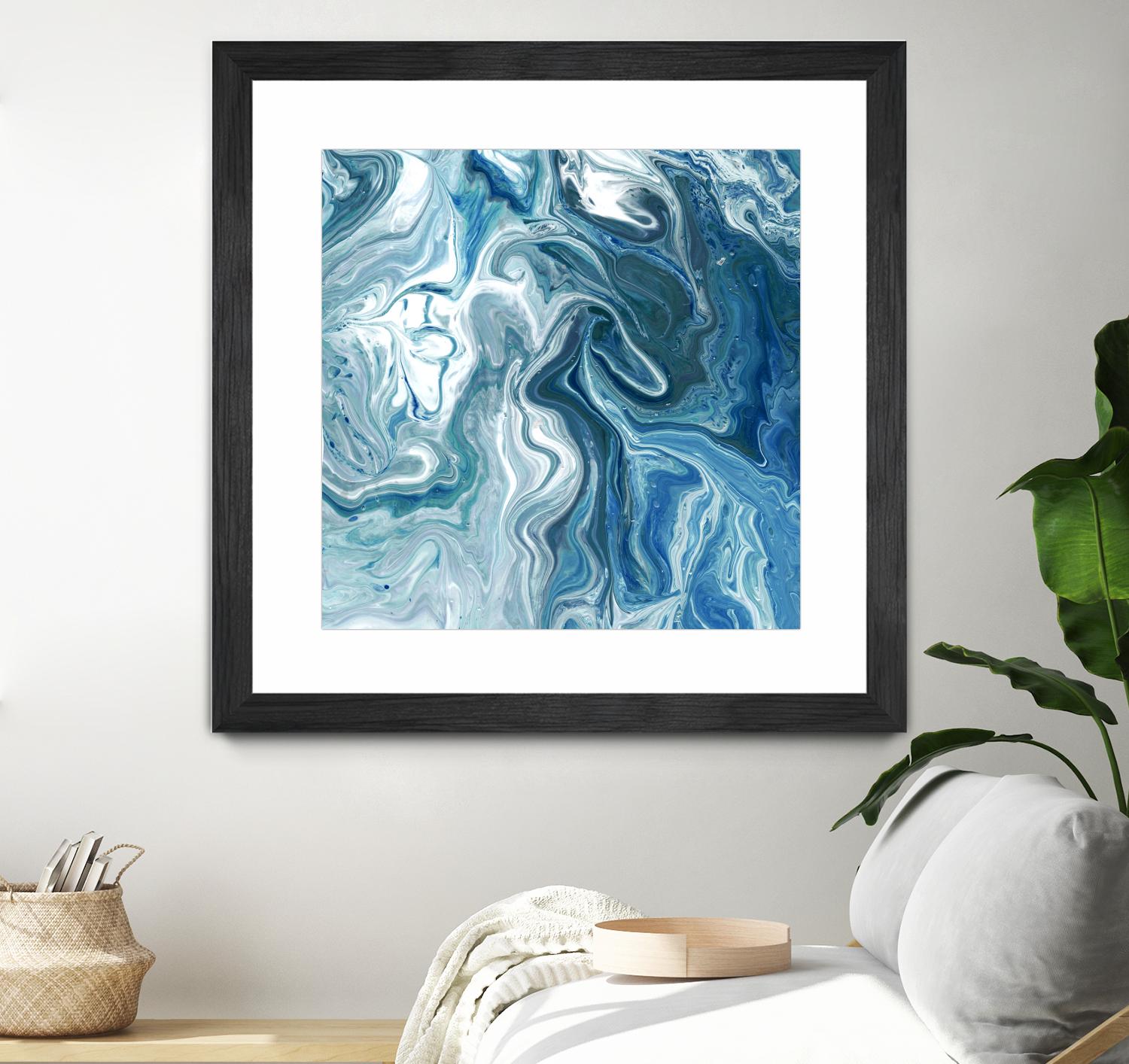 Indigo Minerals II by Jarman Fagalde on GIANT ART - blue abstract