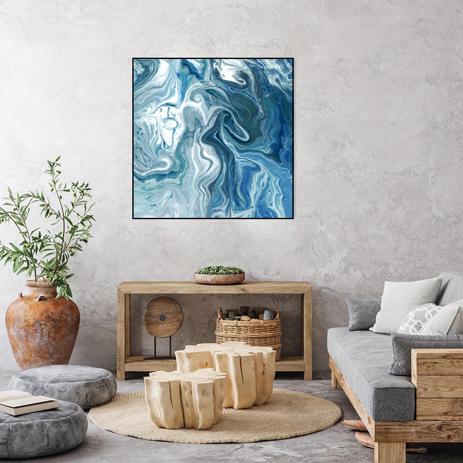 Indigo Minerals II by Jarman Fagalde on GIANT ART - blue abstract