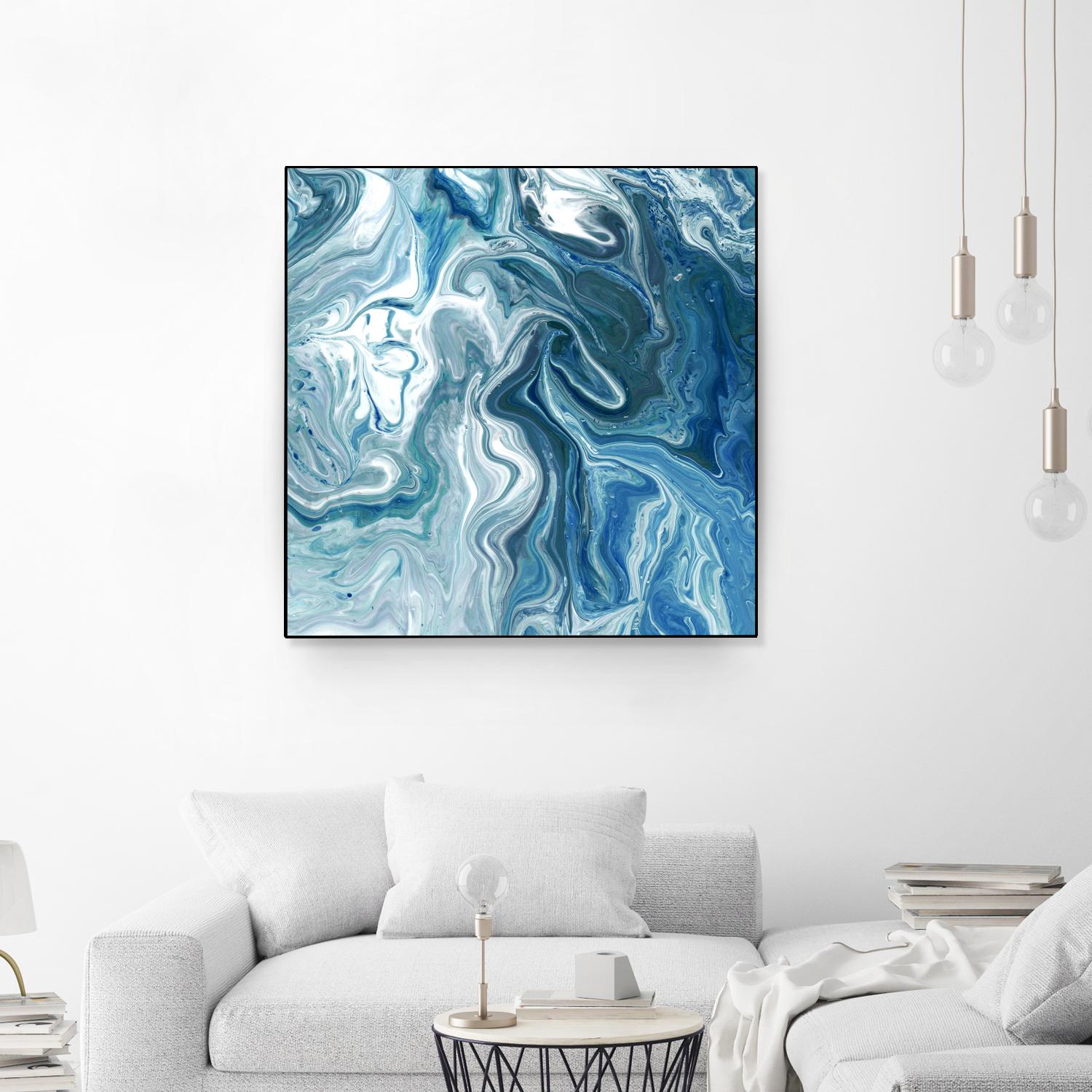 Indigo Minerals II by Jarman Fagalde on GIANT ART - blue abstract