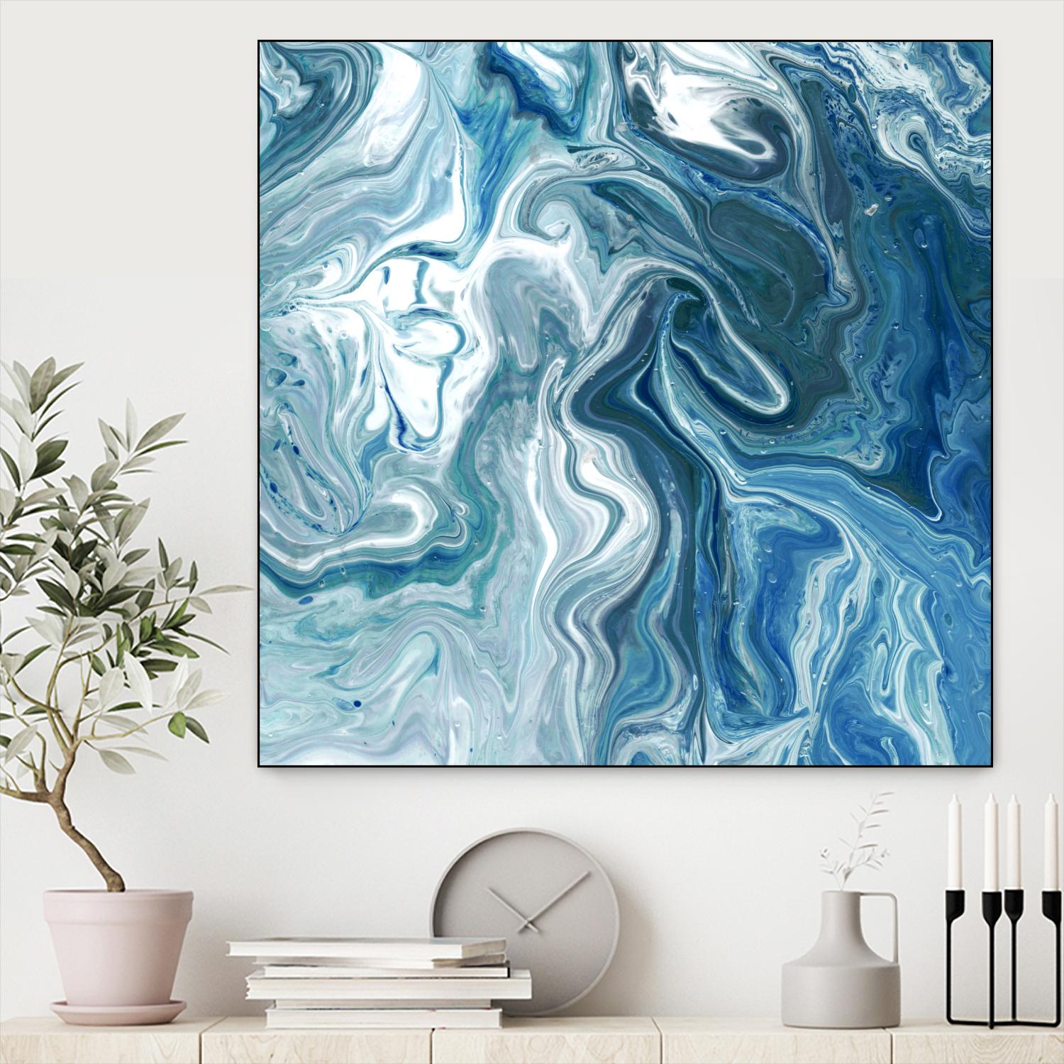 Indigo Minerals II by Jarman Fagalde on GIANT ART - blue abstract