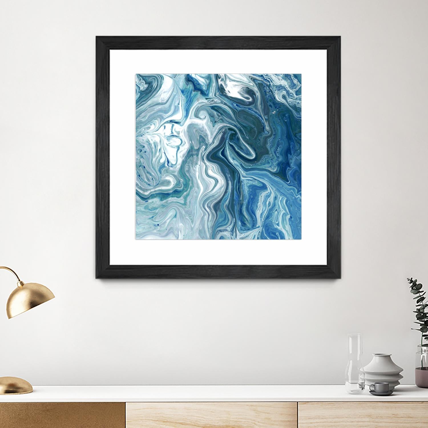 Indigo Minerals II by Jarman Fagalde on GIANT ART - blue abstract