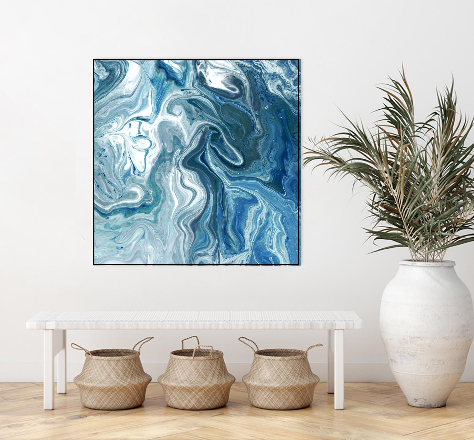 Indigo Minerals II by Jarman Fagalde on GIANT ART - blue abstract