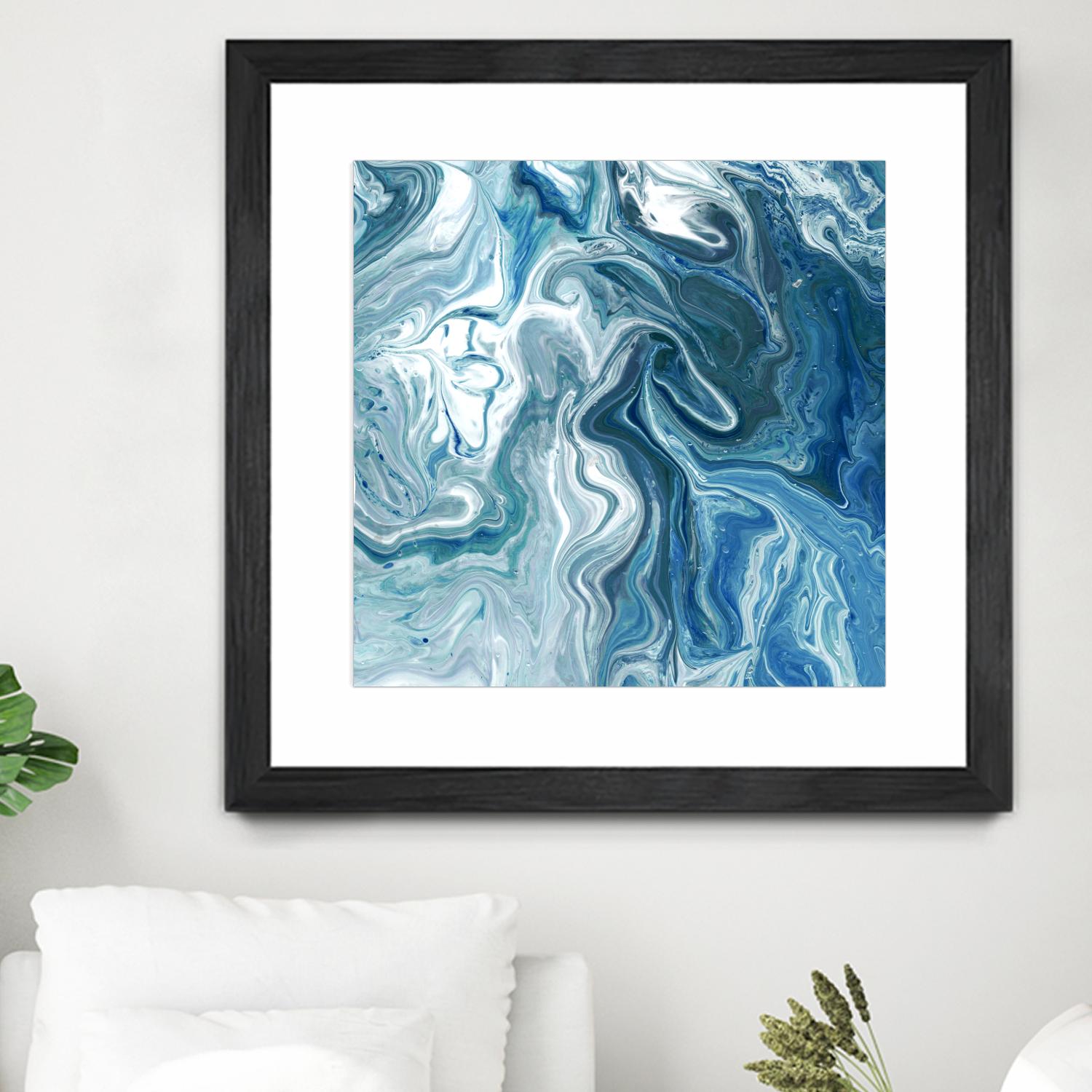 Indigo Minerals II by Jarman Fagalde on GIANT ART - blue abstract