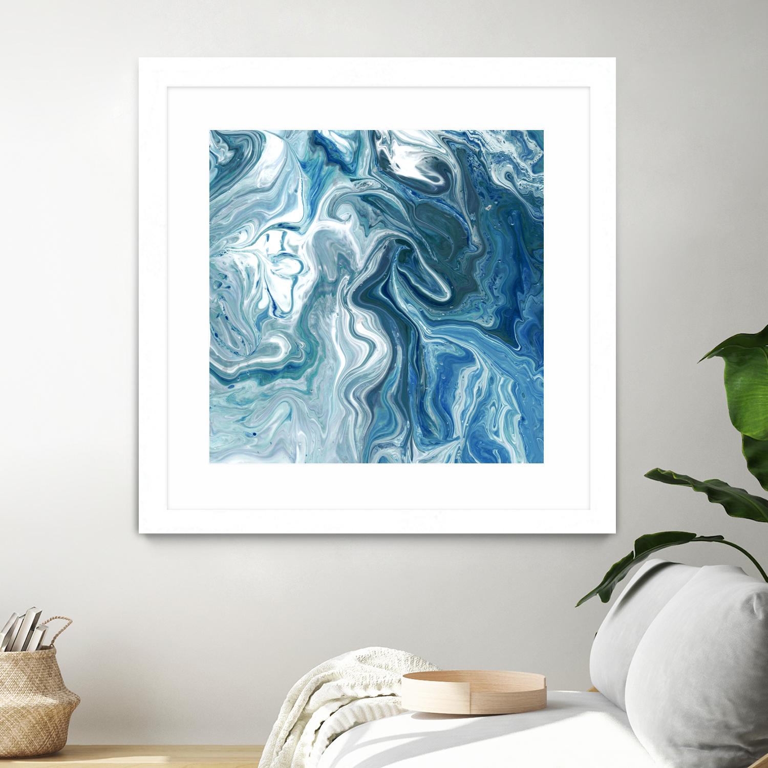 Indigo Minerals II by Jarman Fagalde on GIANT ART - blue abstract