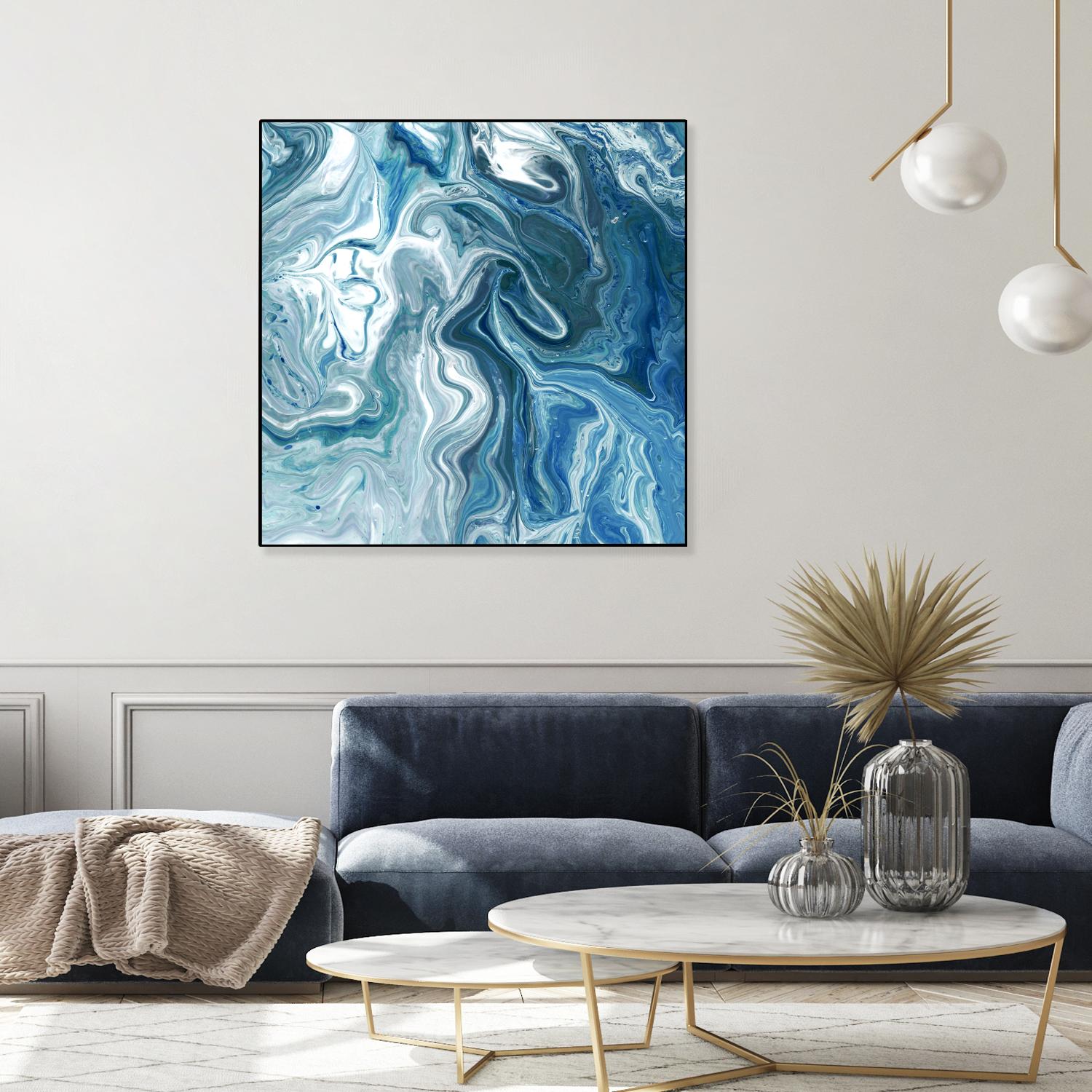 Indigo Minerals II by Jarman Fagalde on GIANT ART - blue abstract